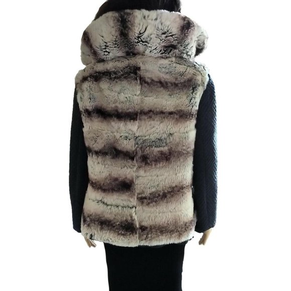 Custom Made Monaco Genuine Ermine Fur Après-ski Jacket Coact 38 6 M - Picture 6 of 10
